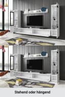 Home Affaire Wohnwand VERA II Schwarz mit LED-Beleuchtung Bild 3