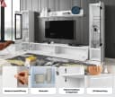Home Affaire Wohnwand VERA II Schwarz mit LED-Beleuchtung Bild 4