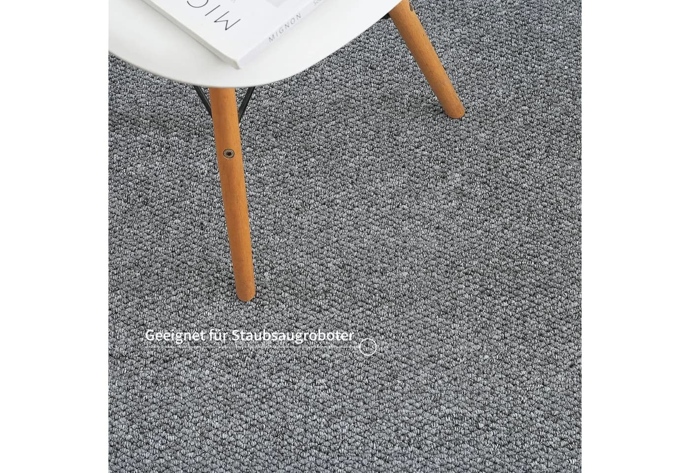 OTTO HOME Teppich Lilia Grau Uni Sisal-Optik Waschbar - Bild 4