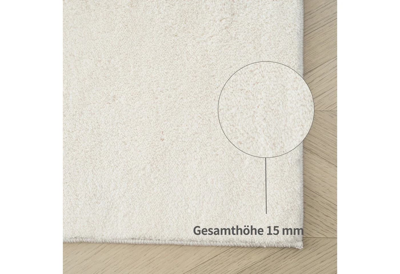 Teppich OTTO HOME Cali 2 Beige Uni Kuschelig - Bild 5