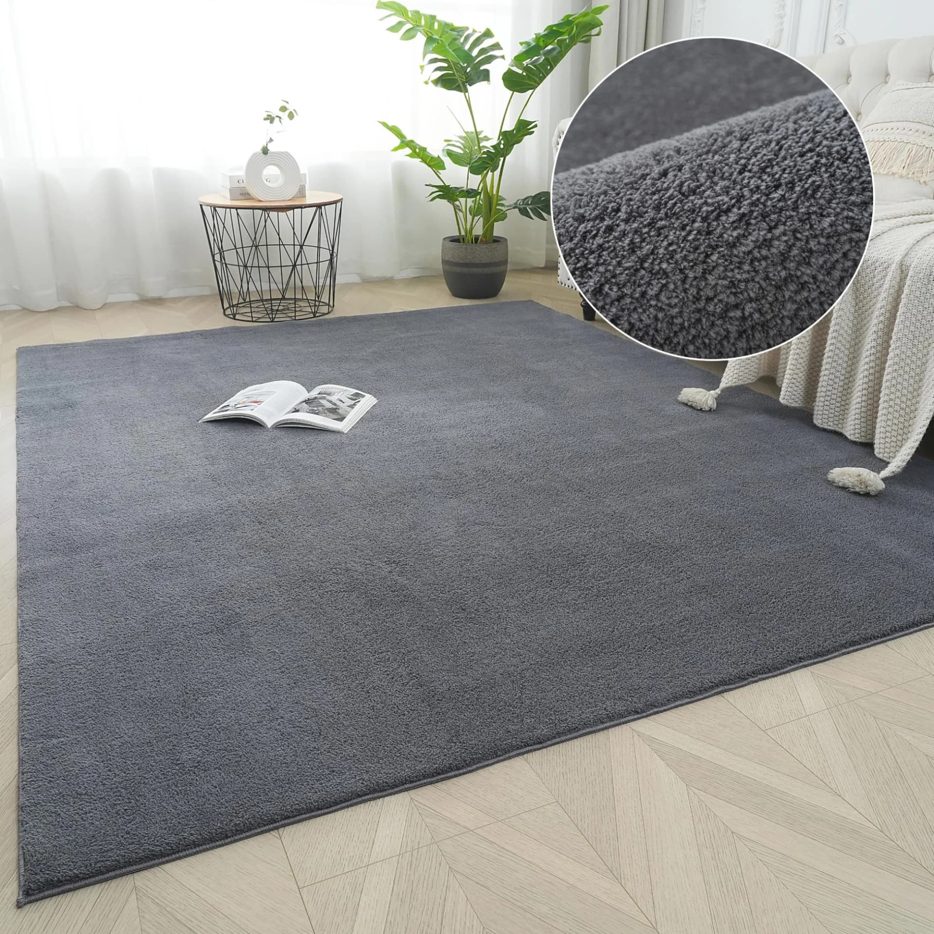 Teppich MY HOME Cali 2 Kuschelig & Weich Grau