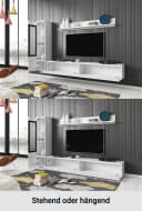 Home Affaire Wohnwand Vera Set Weiß Matt/Hochglanz mit LED Bild 3