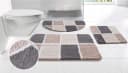 OTTO home Badematte Anna Beige Kachelmuster Rutschhemmend Polyester Bild 2