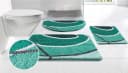 my home Badematte Juna mit Muster, Badvorleger, Badezimmer Teppich, Duschvorleger, Höhe 20 mm, rutschhemmend beschichtet, strapazierfähig, Polyester, rechteckig, besonders weich, Design, Badematten, Badteppich Bild 2