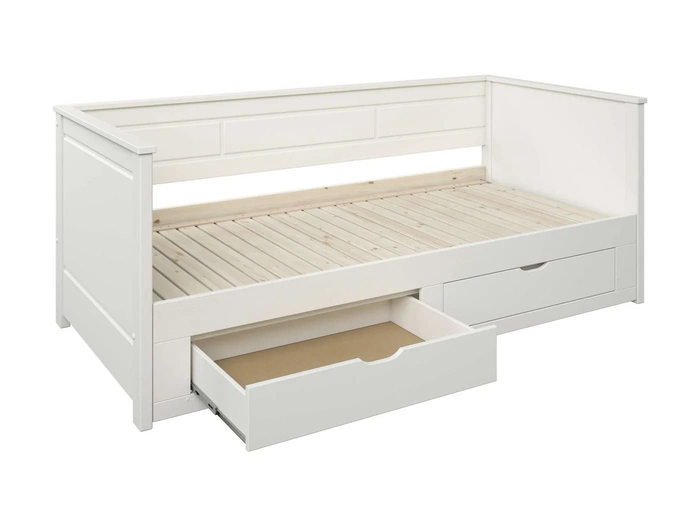 Daybed OTTO HOME Leorben Weiß Massivholz mit Schubladen - Bild 5
