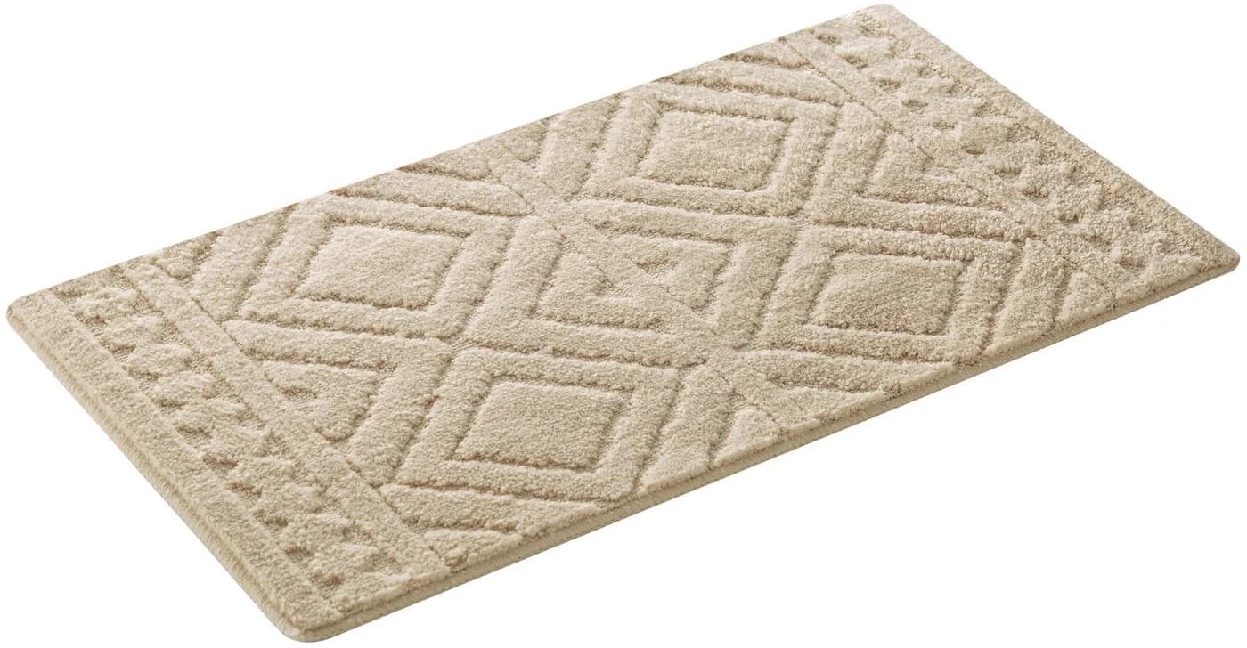 OTTO home Badematte Louvres Beige Polyester Boho-Style