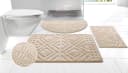 OTTO home Badematte Louvres Beige Polyester Boho-Style Bild 2