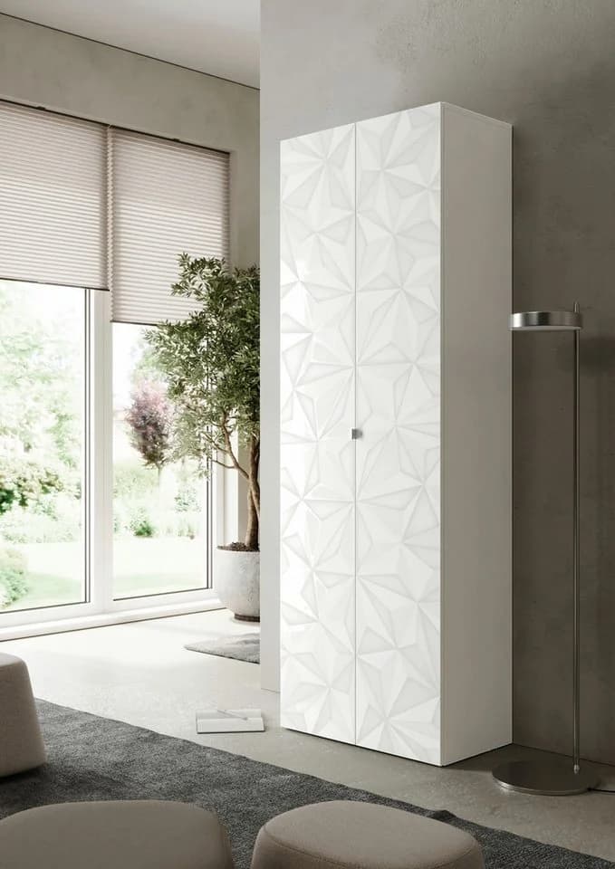 HOME AFFAIRE Aktenschrank Prisma Weiß Hochglanz 2 Türen - Bild 3