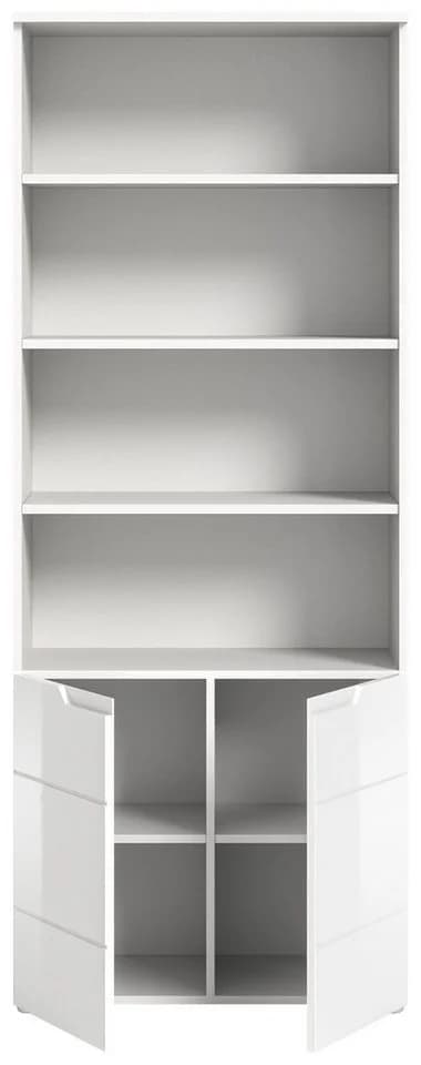 HOME AFFAIRE Aktenschrank CAPRI Weiß Hochglanz 2 Türen - Bild 5