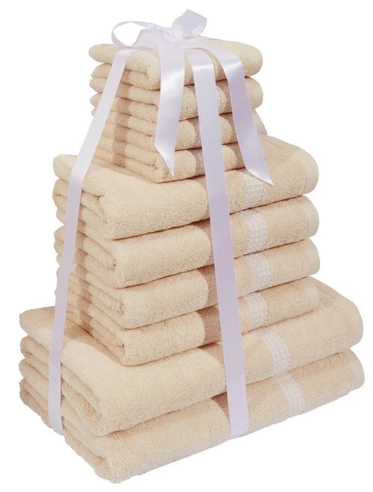 OTTO HOME Handtuch Set Kapra 10-tlg. Beige Frottier 100% Baumwolle - Bild 4