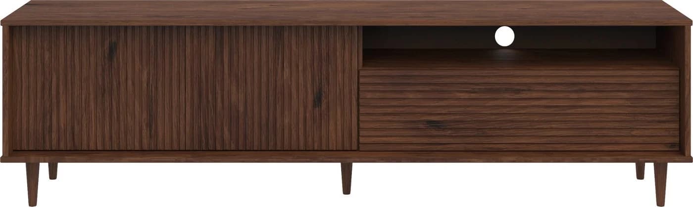 OTTO HOME Lowboard Malmedy Braun Push-to-open Kiefernholz - Bild 4