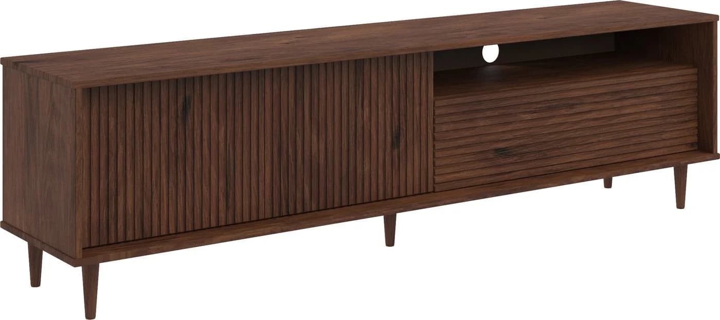 OTTO HOME Lowboard Malmedy Braun Push-to-open Kiefernholz - Bild 5