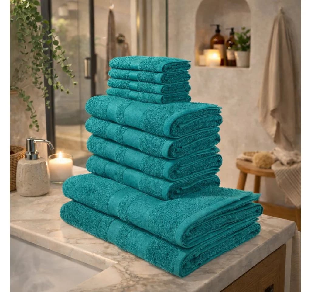 OTTO home Handtuch Set Vanessa 10-tlg. 100% Baumwolle Walkfrottee