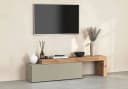 OTTO home Lowboard Chronos TV-Board Modern Weiß/Grau Push-to-Open Bild 2