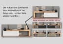 OTTO home Lowboard Chronos TV-Board Modern Weiß/Grau Push-to-Open Bild 4