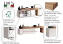 OTTO home Lowboard Chronos TV-Board Weiß Hochglanz Eiche Wotan Bild 3