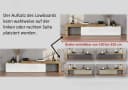 OTTO home Lowboard Chronos TV-Board Weiß Hochglanz Eiche Wotan Bild 4