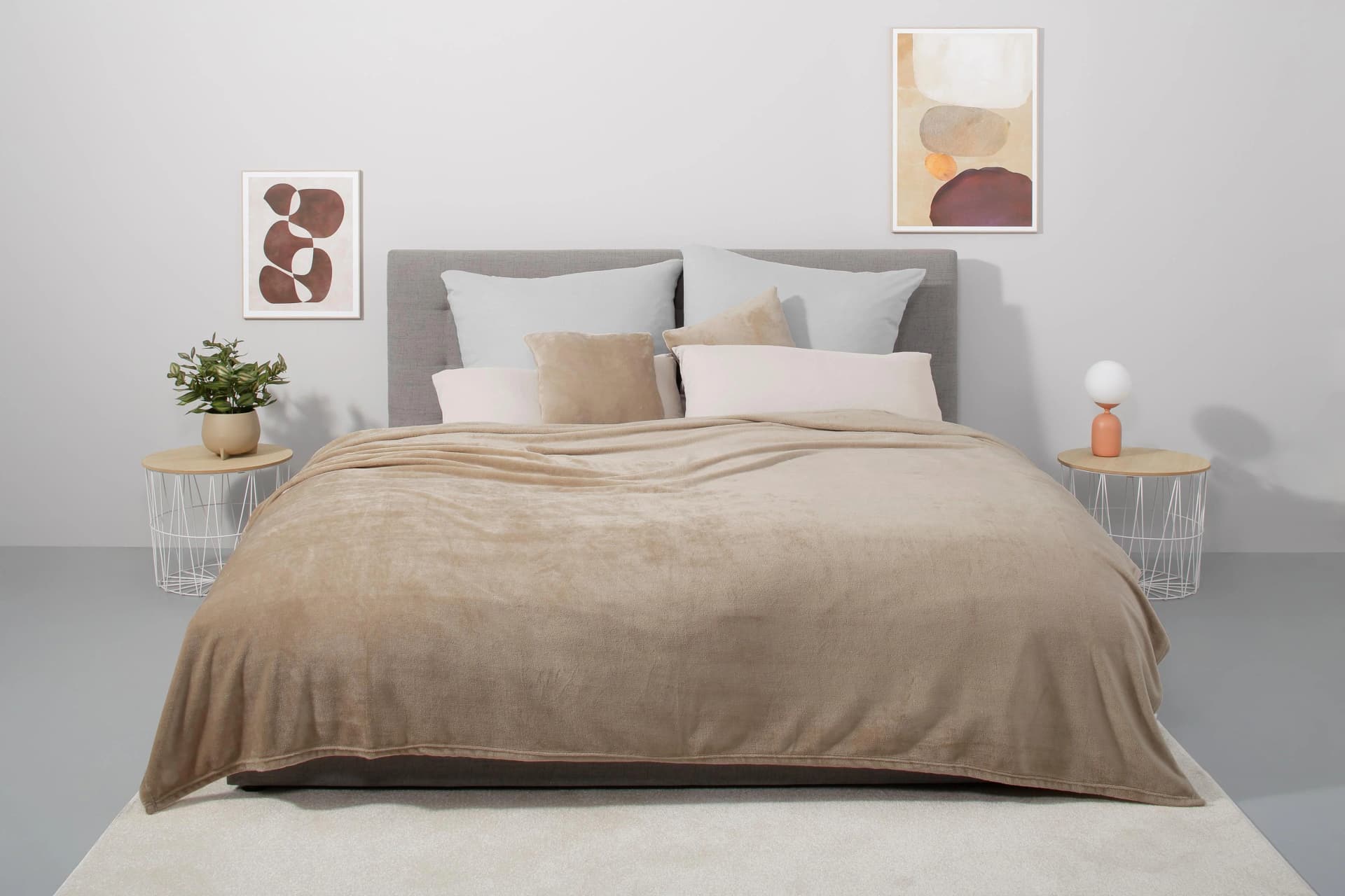 OTTO HOME Tagesdecke Desner3 Beige Polyester Cashmere-Touch