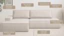 HOME AFFAIRE Ecksofa SHERWOOD L-Form Schlafsofa Beige Bild 3