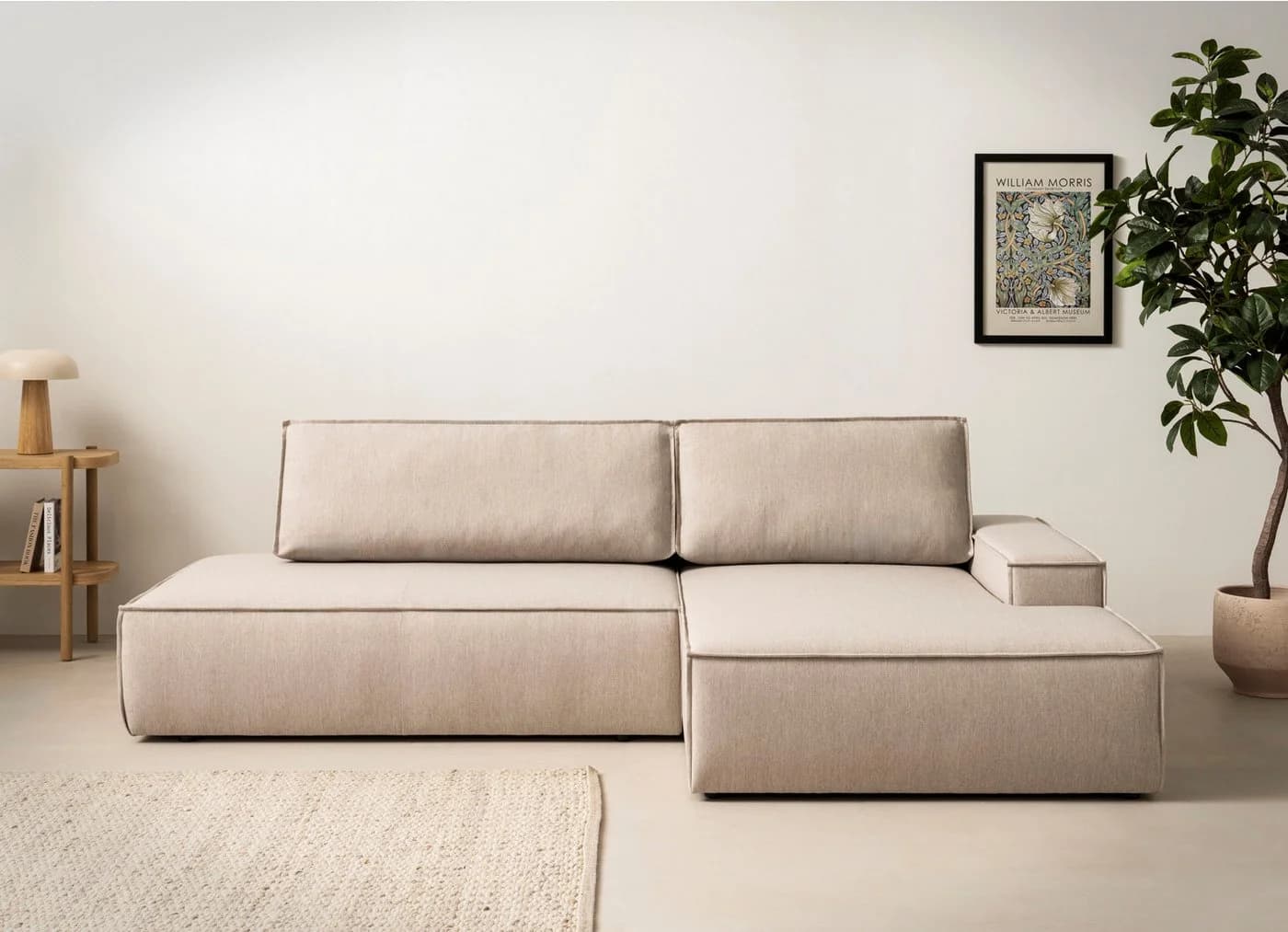 HOME AFFAIRE Ecksofa SHERWOOD L-Form Schlafsofa Beige - Bild 4