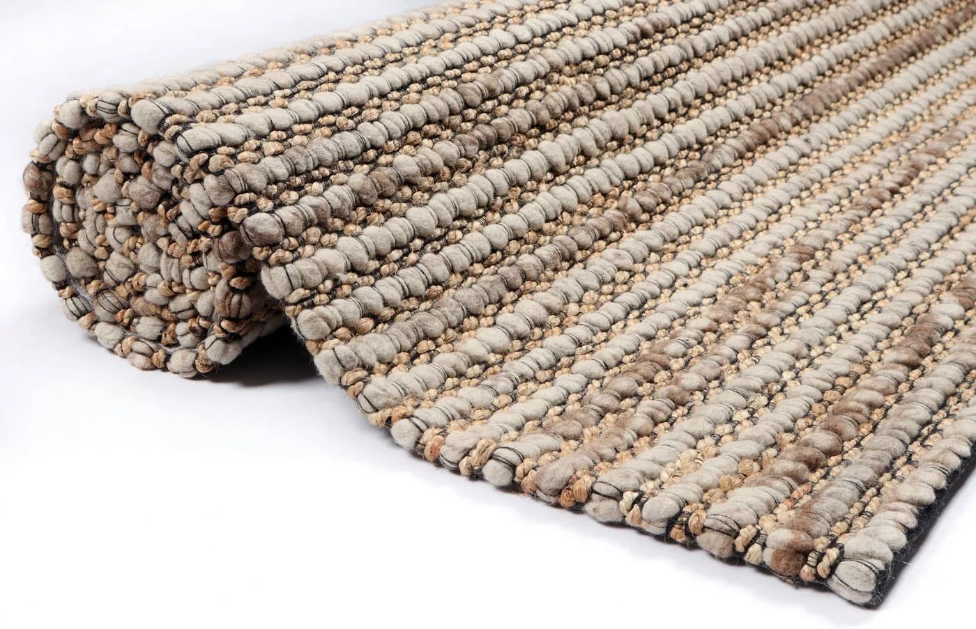 OTTO HOME Wollteppich Leevy Beige Handgewebt 60x90cm - Bild 4