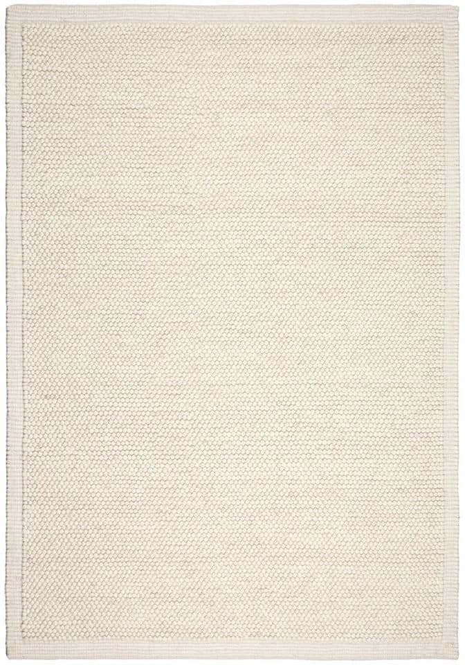 OTTO HOME Wollteppich Wolly Rahmen Weiß Handgewebt Modern - Bild 3