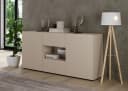 HOME AFFAIRE Sideboard Rio Cashmere mit geriffelter Front und Glasboden Bild 4
