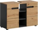 WELLTIME REHAT Waschbeckenunterschrank 80 cm Grau Eiche Soft-Close Bild 2