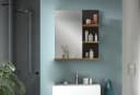 WELLTIME Badspiegel REHAT mit 3 Ablagen Grau Eiche Bild 1