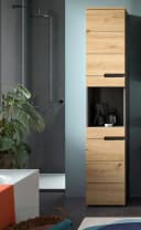 WELLTIME Hochschrank REHAT 2 Türen Soft-Close Holzoptik Bild 1