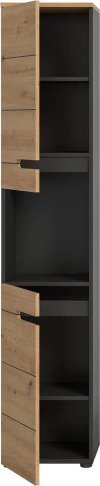 WELLTIME Hochschrank REHAT 2 Türen Soft-Close Holzoptik - Bild 4