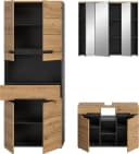 INOSIGN Badmöbel-Set REHAT 3-teilig Grifflos Basalt Grau Bild 4