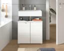 INOSIGN Waschbeckenunterschrank CAPRI 63 cm Weiß Hochglanz Bild 1