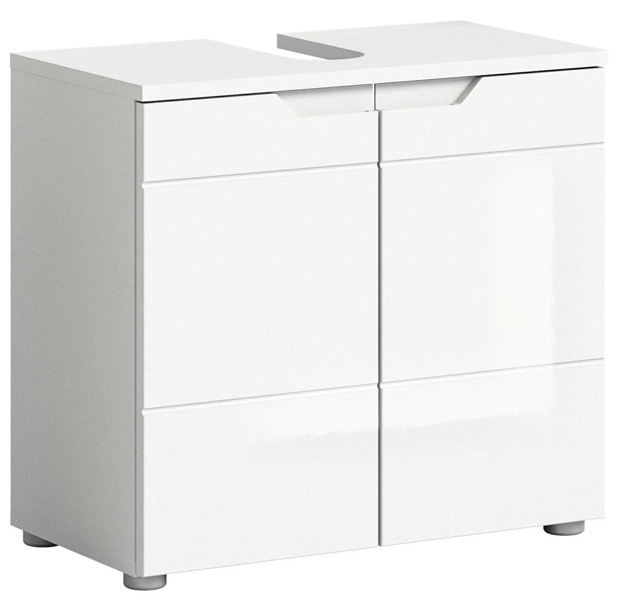 INOSIGN Waschbeckenunterschrank CAPRI 63 cm Weiß Hochglanz - Bild 2