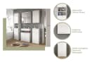 INOSIGN Waschbeckenunterschrank CAPRI 63 cm Weiß Hochglanz Bild 3