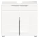 INOSIGN Waschbeckenunterschrank CAPRI 63 cm Weiß Hochglanz Bild 4