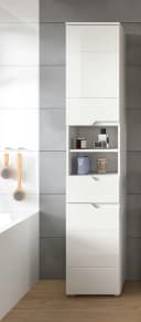 Welltime Hochschrank CAPRI Weiß Hochglanz mit Soft-Close Bild 1