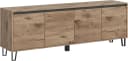 Home Affaire Lowboard Baltic 184cm 4 Türen Holzoptik Grau Bild 2