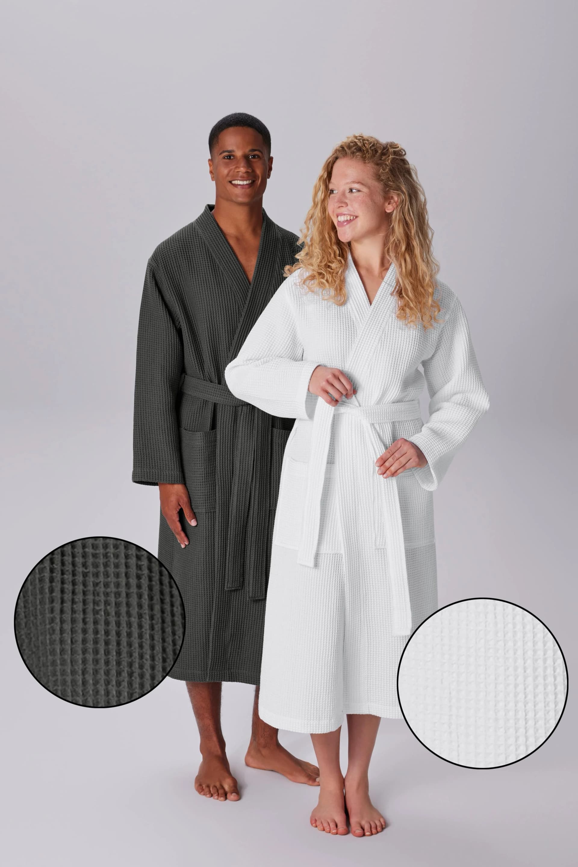 Unisex-Bademantel OTTO HOME Inga weiß 125cm Baumwolle