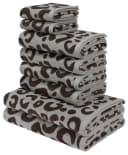 Handtuch Set MY HOME Anna Leopardmuster 8-tlg. Grau Baumwolle Bild 2