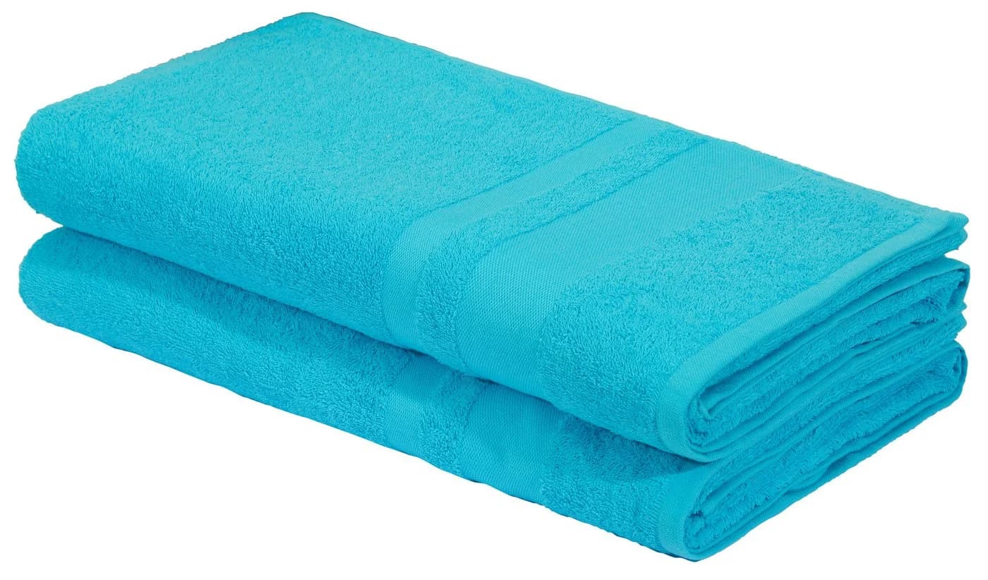 OTTO HOME Saunatuch Set Vanessa Türkis 2-tlg. 80x200cm Baumwolle - Bild 2