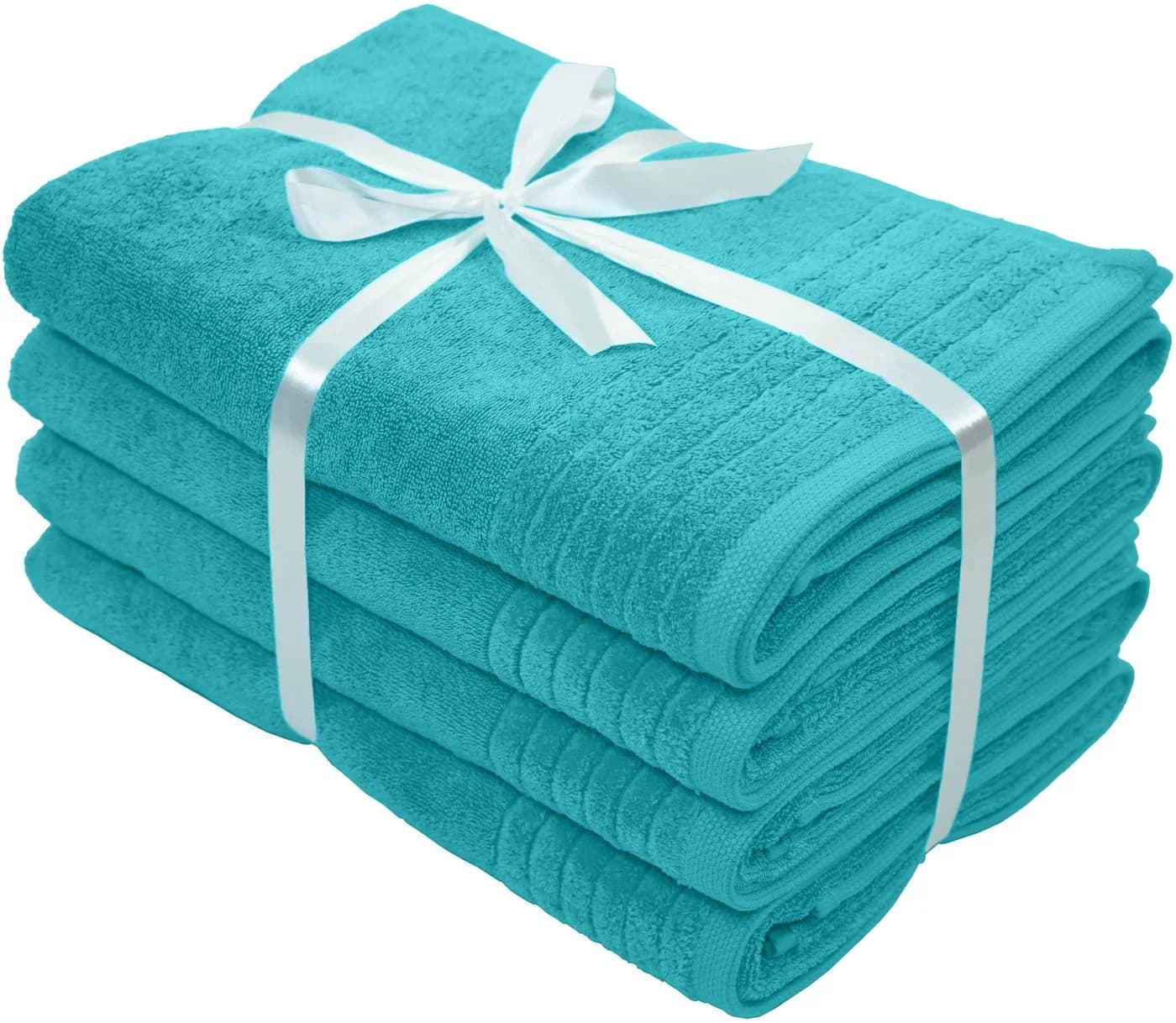 OTTO HOME Duschtücher Sanremo Premium Set 4-tlg. Aqua Baumwolle
