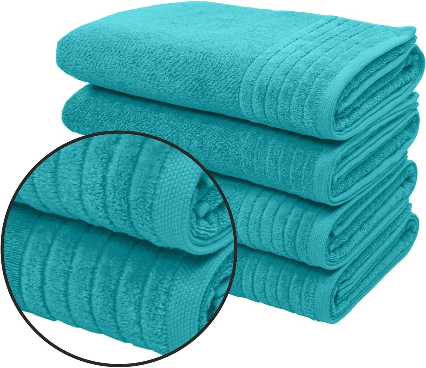 OTTO HOME Duschtücher Sanremo Premium Set 4-tlg. Aqua Baumwolle - Bild 2