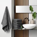 OTTO HOME Handtuch-Set Merida 6-tlg. Dunkelgrau Frottier Bild 1