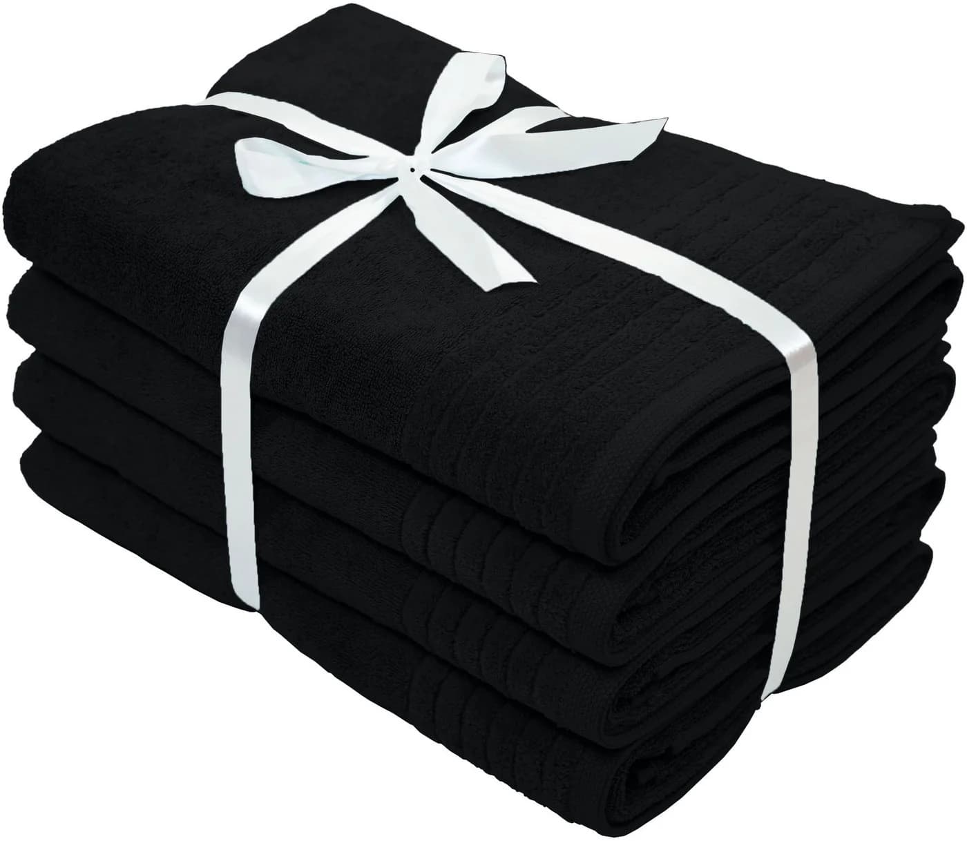 OTTO HOME Duschtücher Sanremo Premium Schwarz 4-tlg. Frottier