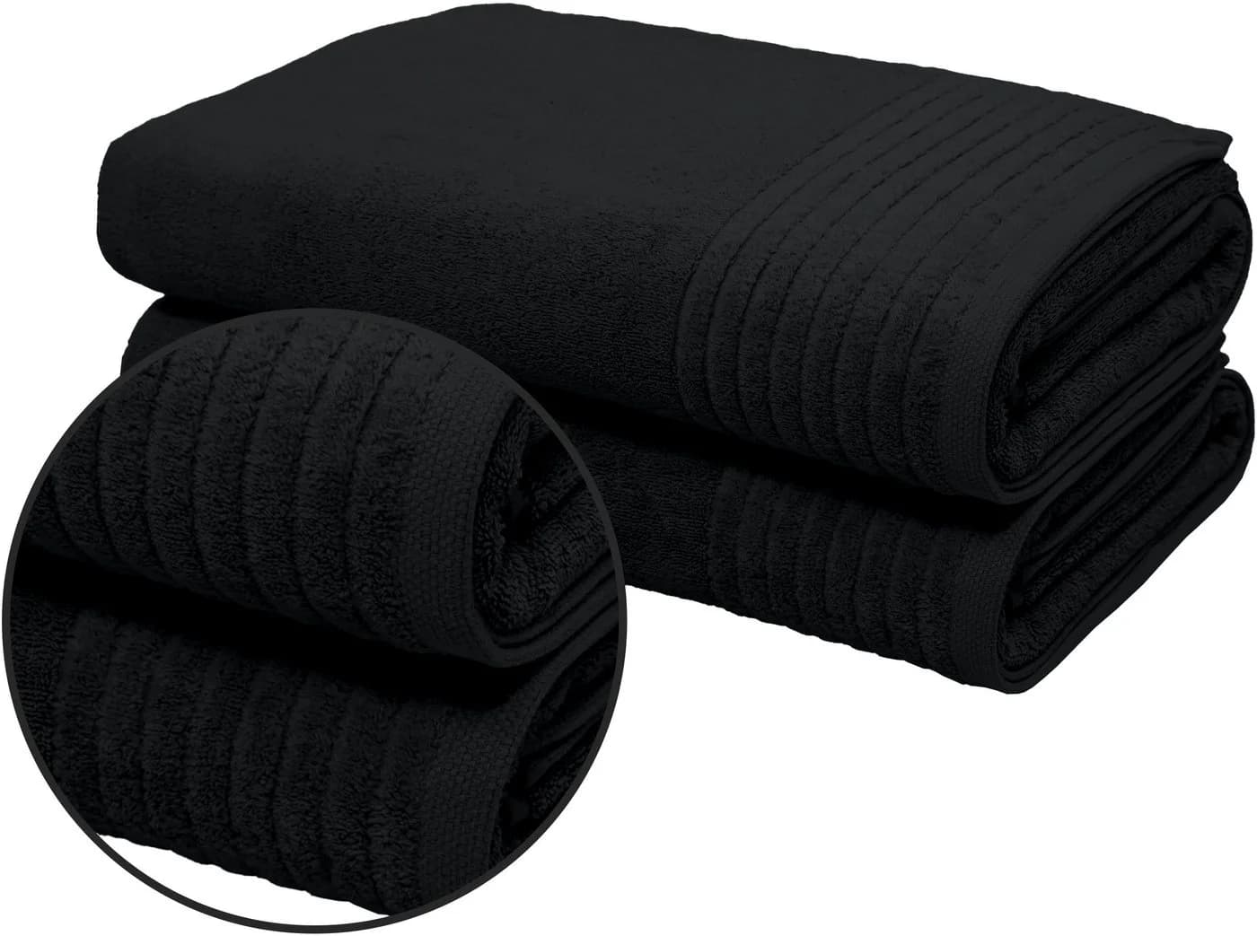 OTTO home Saunatuch Sanremo Premium Schwarz 2-tlg. Frottier - Bild 2