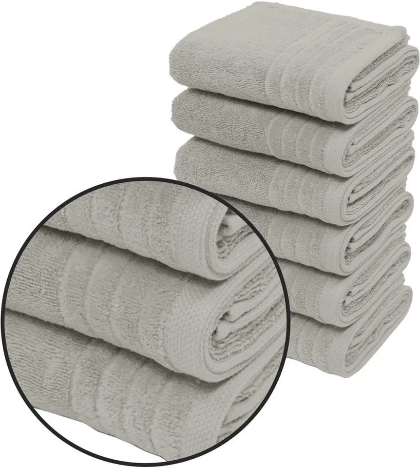 OTTO HOME Handtücher Set Sanremo Premium Grau 6-tlg. Frottier - Bild 2