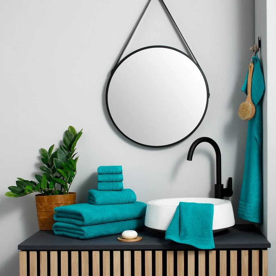 OTTO HOME Handtuch Set Sanremo Premium 8-tlg. Aqua 100% Baumwolle