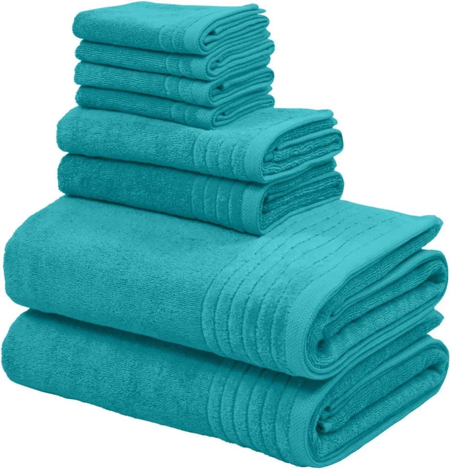 OTTO HOME Handtuch Set Sanremo Premium 8-tlg. Aqua 100% Baumwolle - Bild 3