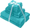 OTTO HOME Handtuch Set Sanremo Premium 8-tlg. Aqua 100% Baumwolle Bild 4